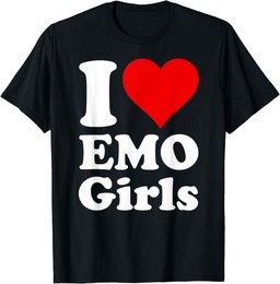 I LOVE HEART EMO GIRLS T-Shirt