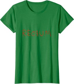 Redrum Vintage Scary Horror Movie Quote Funny T-Shirt
