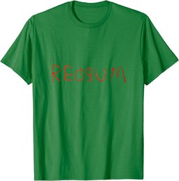 Redrum Vintage Scary Horror Movie Quote Funny T-Shirt