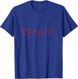 Redrum Vintage Scary Horror Movie Quote Funny T-Shirt