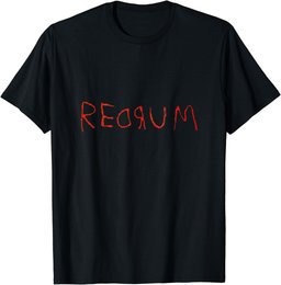 Redrum Vintage Scary Horror Movie Quote Funny T-Shirt