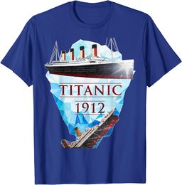 Titanic T-shirt Vintage Voyage RMS Titanic April 1912 Shirt