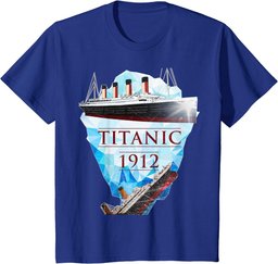 Titanic T-shirt Vintage Voyage RMS Titanic April 1912 Shirt
