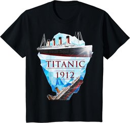 Titanic T-shirt Vintage Voyage RMS Titanic April 1912 Shirt