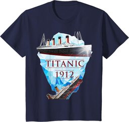 Titanic T-shirt Vintage Voyage RMS Titanic April 1912 Shirt