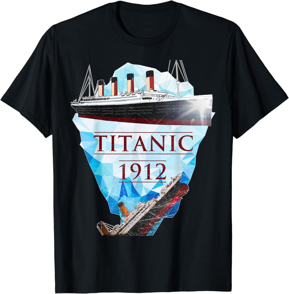 Titanic T-shirt Vintage Voyage RMS Titanic April 1912 Shirt