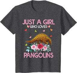Pangolin Tee For Women Kids Just A Girl Who Loves Pangolins T-Shirt