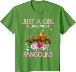 Pangolin Tee For Women Kids Just A Girl Who Loves Pangolins T-Shirt