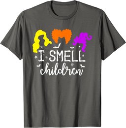 I Smell Children Funny Halloween Witches Costume T-Shirt