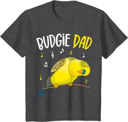 Budgie Dad Parakeet Budgerigar Mens T-Shirt