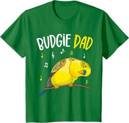 Budgie Dad Parakeet Budgerigar Mens T-Shirt