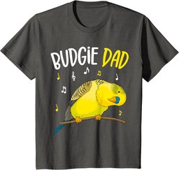 Budgie Dad Parakeet Budgerigar Mens T-Shirt