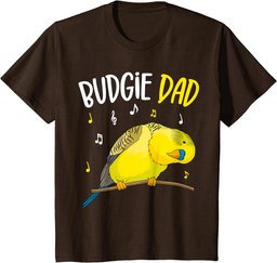 Budgie Dad Parakeet Budgerigar Mens T-Shirt