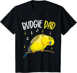 Budgie Dad Parakeet Budgerigar Mens T-Shirt