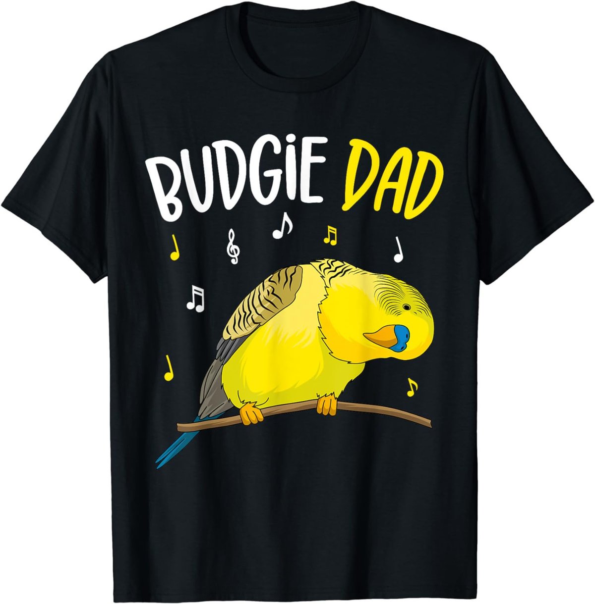 Budgie Dad Parakeet Budgerigar Mens T-Shirt