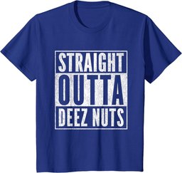 Straight Outta Deez Nuts for President Funny Meme T-Shirt