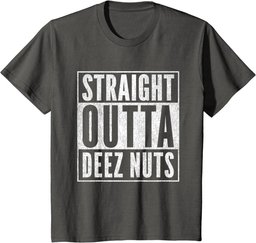 Straight Outta Deez Nuts for President Funny Meme T-Shirt