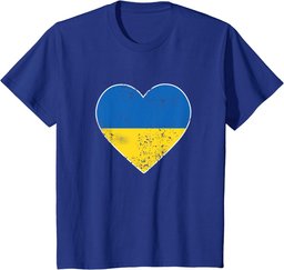 Ukraine Shirt For Men Women Big Heart Ukraine Flag T-Shirt