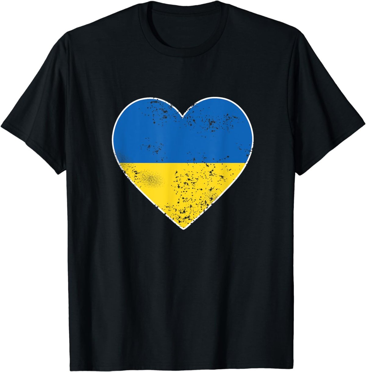 Ukraine Shirt For Men Women Big Heart Ukraine Flag T-Shirt