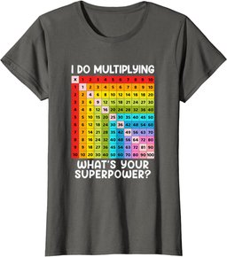 I DO MULTIPLYING WHAT'S YOUR SUPERPOWER? Kids Math Day Gift T-Shirt