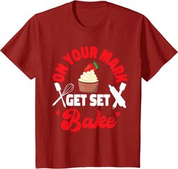 Bake Baking Cupcake On Your Mark Get Set Bake T-Shirt