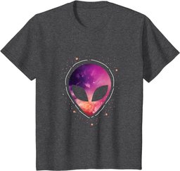 Starry Sky Cool Alien Head Cute Funny Gift T-Shirt