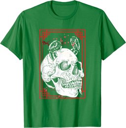 Japanese Demon Harajuku Kabuki Yokai Oni Face Mask Art T-Shirt