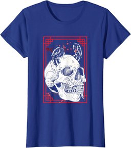 Japanese Demon Harajuku Kabuki Yokai Oni Face Mask Art T-Shirt