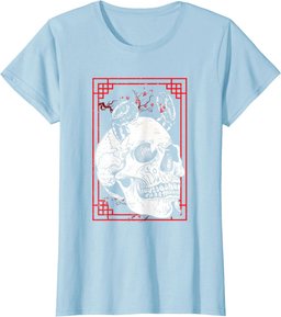 Japanese Demon Harajuku Kabuki Yokai Oni Face Mask Art T-Shirt