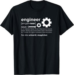 Engineer Definition - Wizard Magician Funny Engineer T-Shirt