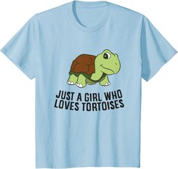 Just a Girl Who Loves Tortoises Cute Tortoise Girl T-Shirt