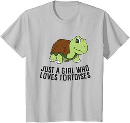 Just a Girl Who Loves Tortoises Cute Tortoise Girl T-Shirt