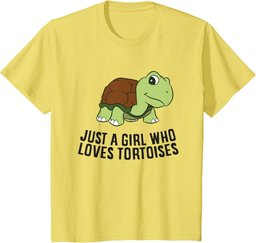 Just a Girl Who Loves Tortoises Cute Tortoise Girl T-Shirt
