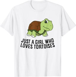 Just a Girl Who Loves Tortoises Cute Tortoise Girl T-Shirt