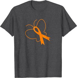 MS Awareness Gift for Women MS Ribbon and Butterfly T-Shirt