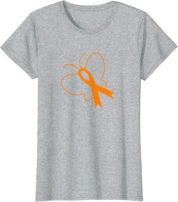 MS Awareness Gift for Women MS Ribbon and Butterfly T-Shirt