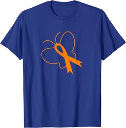 MS Awareness Gift for Women MS Ribbon and Butterfly T-Shirt
