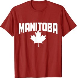 Manitoba Canada Maple Leaf Red Canadian Flag Pride T-Shirt