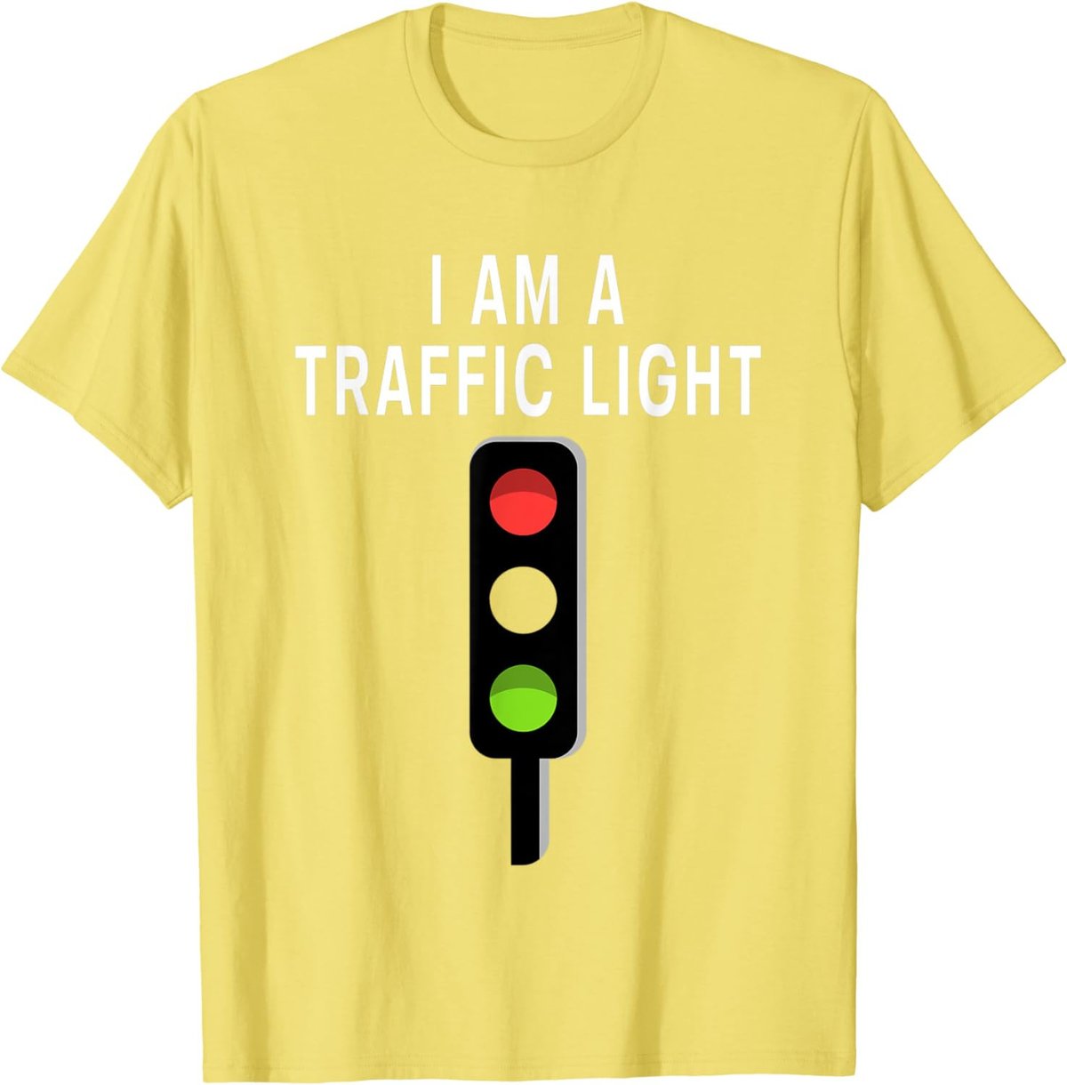 I Am A Traffic Light Funny Yellow Traffic Light Costume T-Shirt