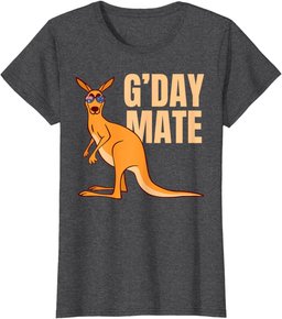 Australia G'Day Mate Shirt Funny Kangaroo Australian Symbol T-Shirt
