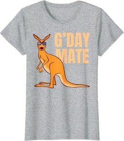 Australia G'Day Mate Shirt Funny Kangaroo Australian Symbol T-Shirt