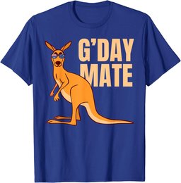 Australia G'Day Mate Shirt Funny Kangaroo Australian Symbol T-Shirt