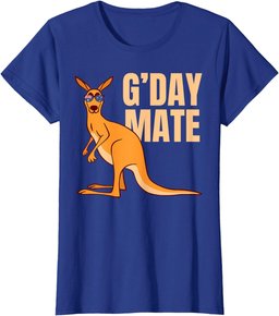 Australia G'Day Mate Shirt Funny Kangaroo Australian Symbol T-Shirt