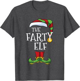 Farty Elf Family Matching Christmas Group Funny T-Shirt