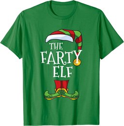 Farty Elf Family Matching Christmas Group Funny T-Shirt