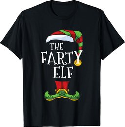 Farty Elf Family Matching Christmas Group Funny T-Shirt