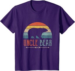 Retro Uncle Bear Vintage Present Uncle T-Shirt