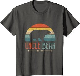 Retro Uncle Bear Vintage Present Uncle T-Shirt