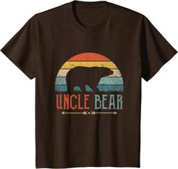 Retro Uncle Bear Vintage Present Uncle T-Shirt