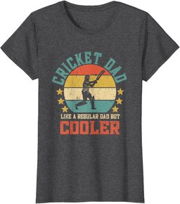 Cricket Dad Vintage Funny Father's Day T-Shirt